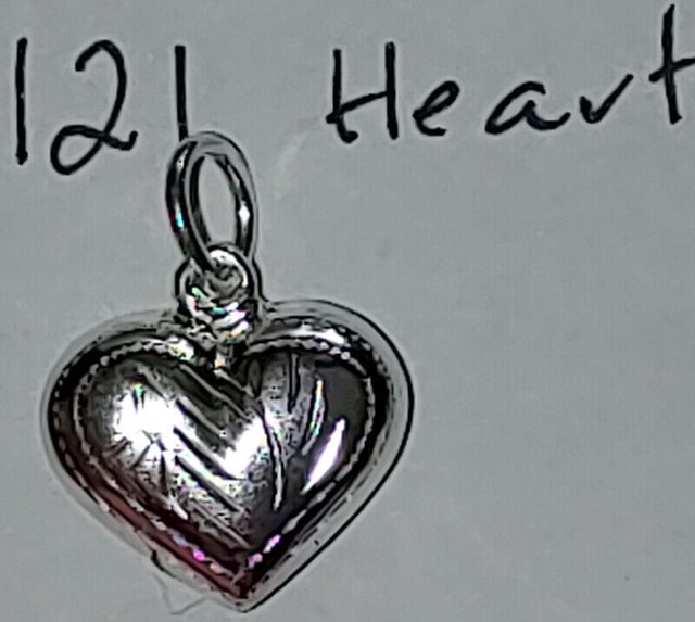 925 Silver Hollow Heart Pendant