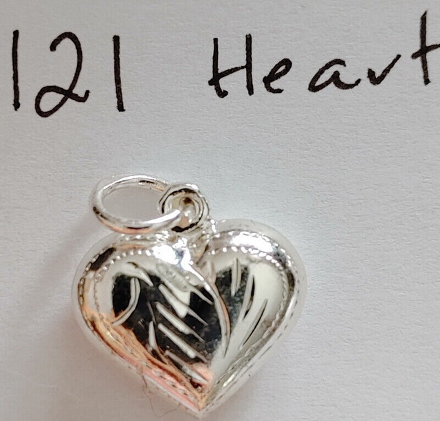 925 Silver Hollow Heart Pendant - photo 2