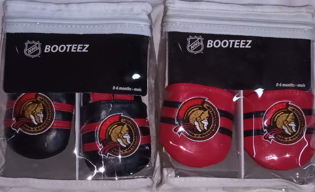 NEW NHL Ottawa Senators Baby Booties - photo 2