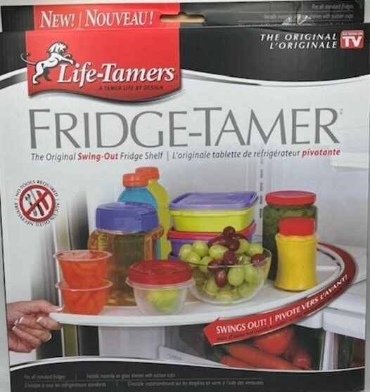 NEW Fridge-Tamer Swing Out Shelf by Life-Tamers - 15"W x 15"D
