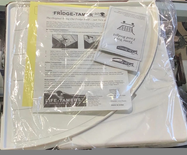 NEW Fridge-Tamer Swing Out Shelf by Life-Tamers - 15"W x 15"D - photo 4