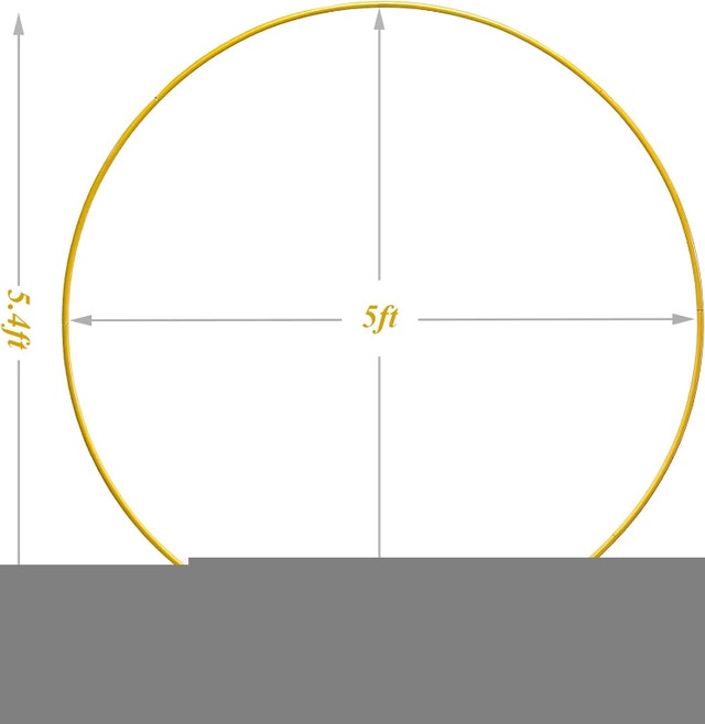 NEW LANGXUN 4.9ft Round Balloon Arch Kit - Gold - photo 2