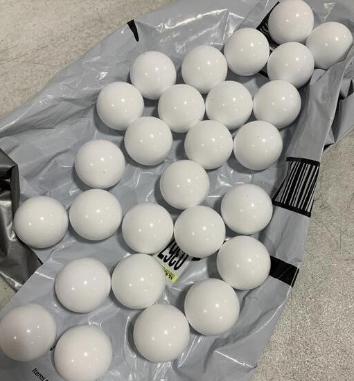 80 White Solid Polypropylene Resin Balls - photo 2