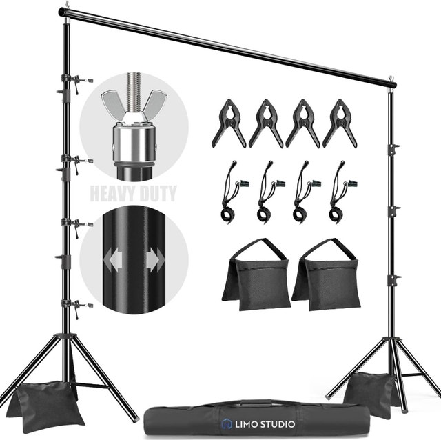 LimoStudio Photo Studio Backdrop Stand 10'x9.4'