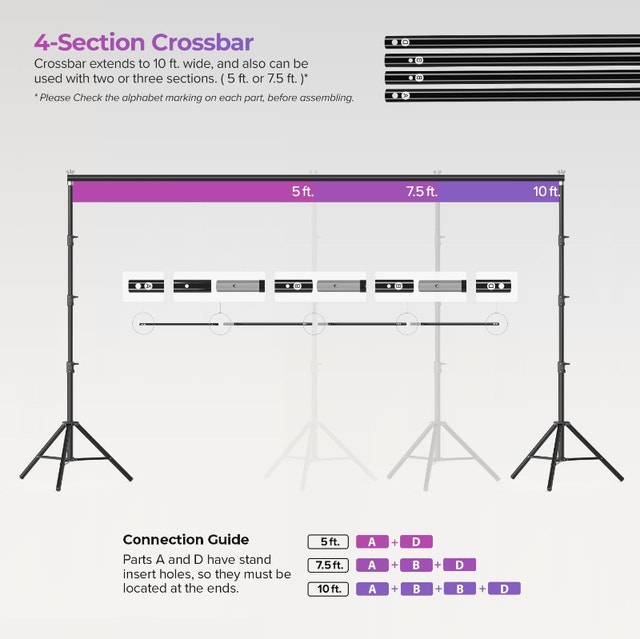 LimoStudio Photo Studio Backdrop Stand 10'x9.4' - photo 4