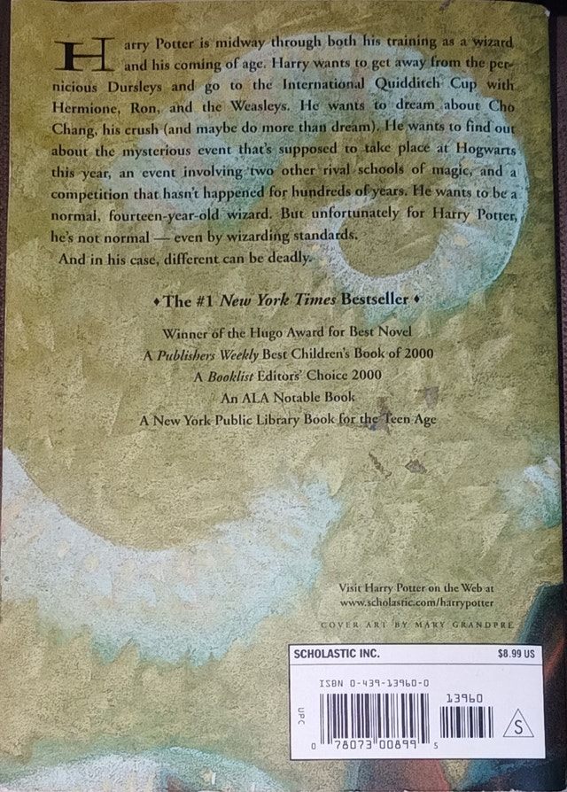 Harry Potter And The Goblet Of Fire Book by Scholastic - photo 2