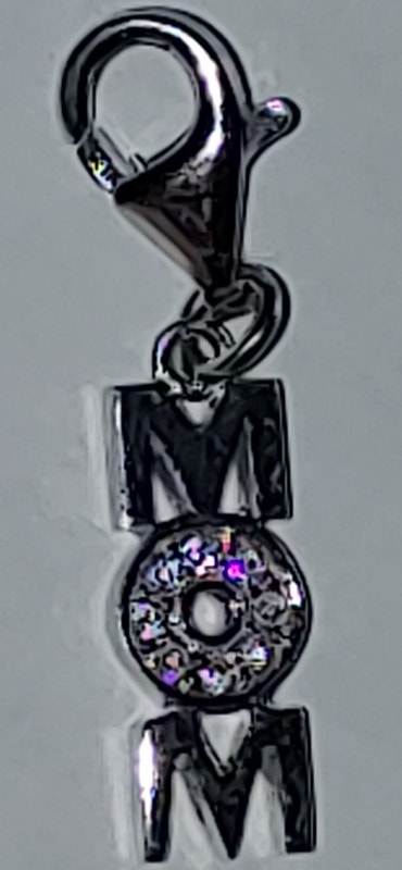 925 Silver MOM Pendant with Cubic Zirconia