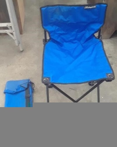 NEW SHAKESPEARE Blue Folding Camping Chair /Stool with Carry Bag - photo 2