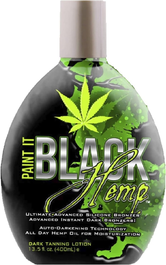 Millenium Tanning Paint It Black HEMP Bronzer Indoor Lotion