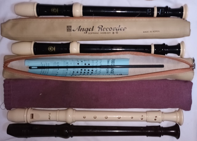 4 Recorders Plastic Flute Music Instruments