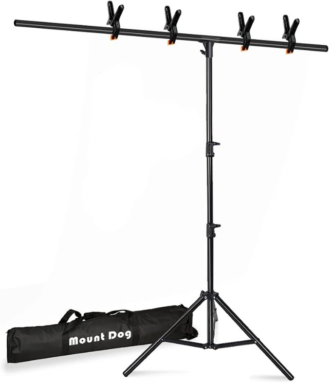 NEW T-Shape Backdrop Stand Kit 6.5x5ft, MOUNTDOG Photo Backdrop - photo 4