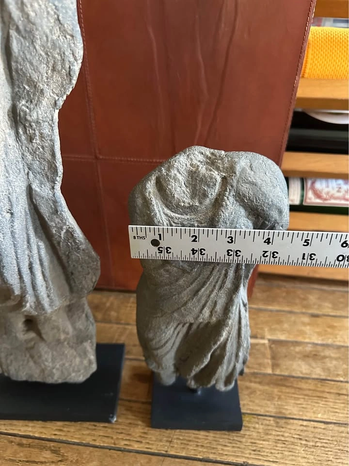 Greco-Buddhist Style Sculpture Fragments on Stands – RH Inspired - photo 2