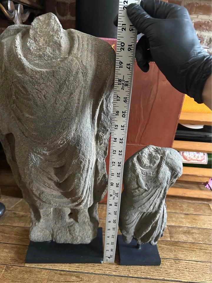 Greco-Buddhist Style Sculpture Fragments on Stands – RH Inspired - photo 4