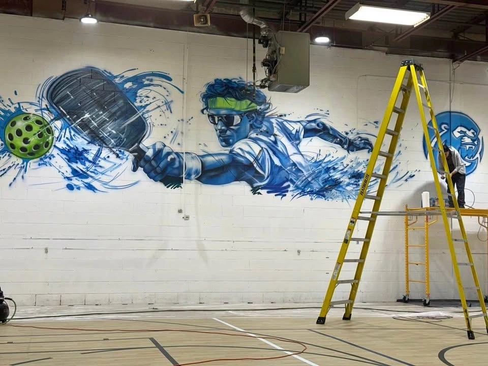 Canvas mural art