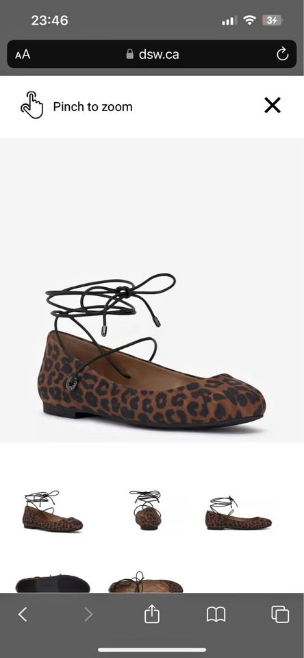 Jessica Simpson Ballet Flats - Leopard Print - Size 7