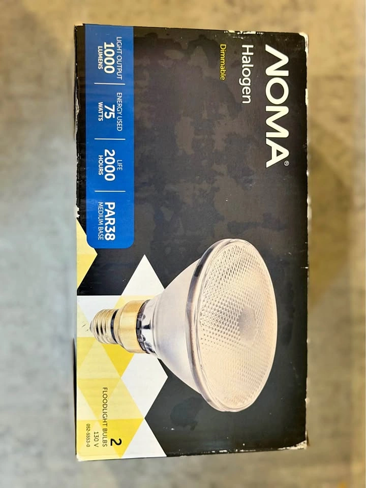 NOMA Halogen Floodlight Bulbs - 2 Pack
