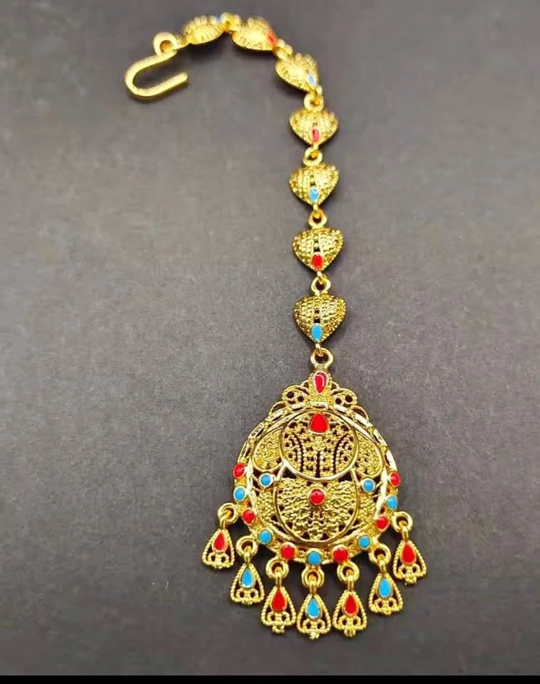 24K Gold Plated Traditional Maang Tikka