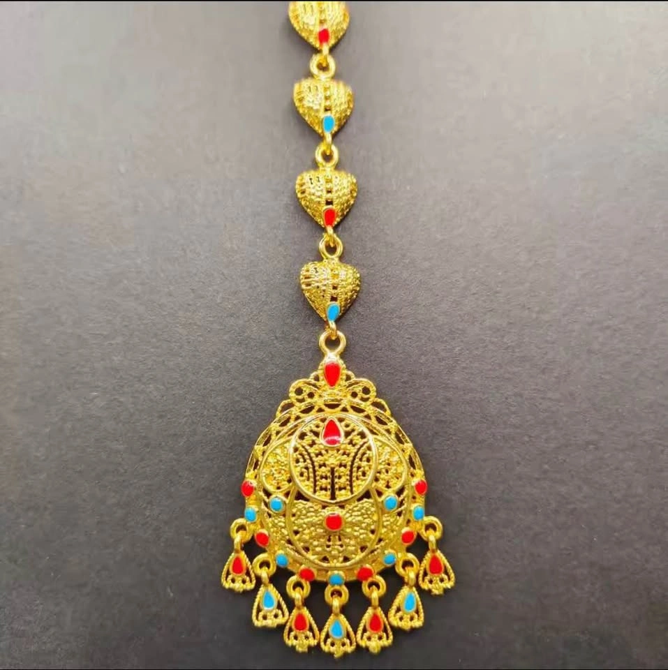 24K Gold Plated Traditional Maang Tikka - photo 2