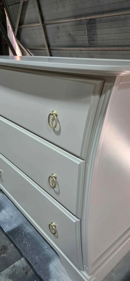Curved 3-Drawer Dresser with Arched Mirror - photo 5
