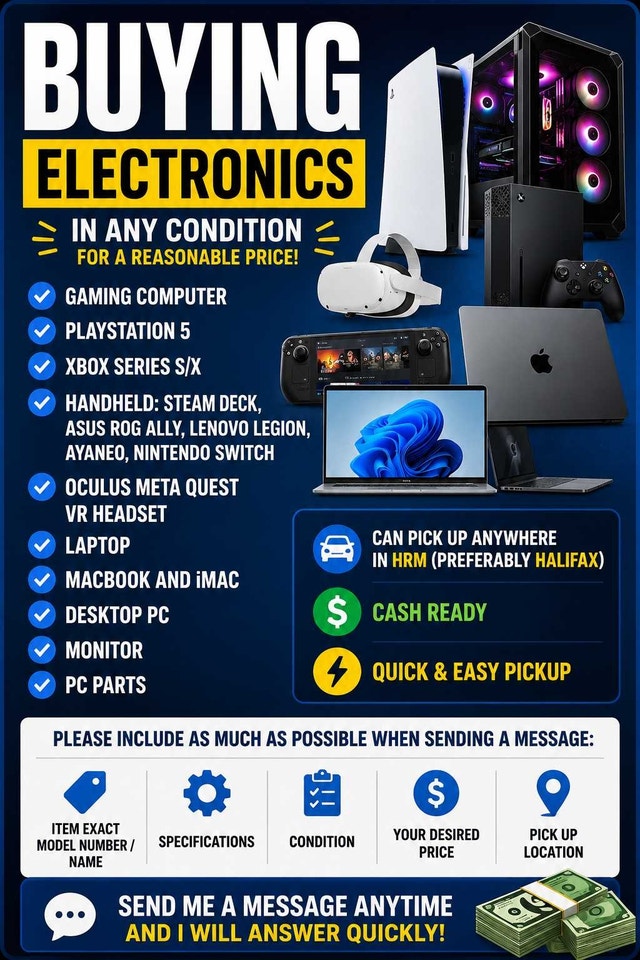 BUYING Gaming PCs, PS5, LAPTOPS, MACBOOKS, MONITORS