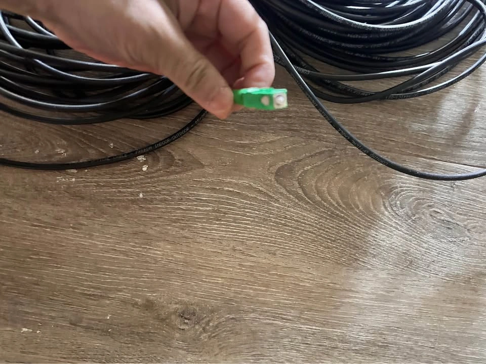 Corning Fiber Optic Drop Cable SC/APC to SC/APC 120FT SMF - photo 2