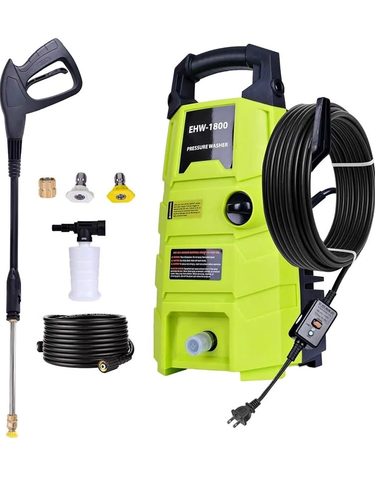 Electric Pressure Washer, 1800PSI 1.6GPM Portable Power Washer