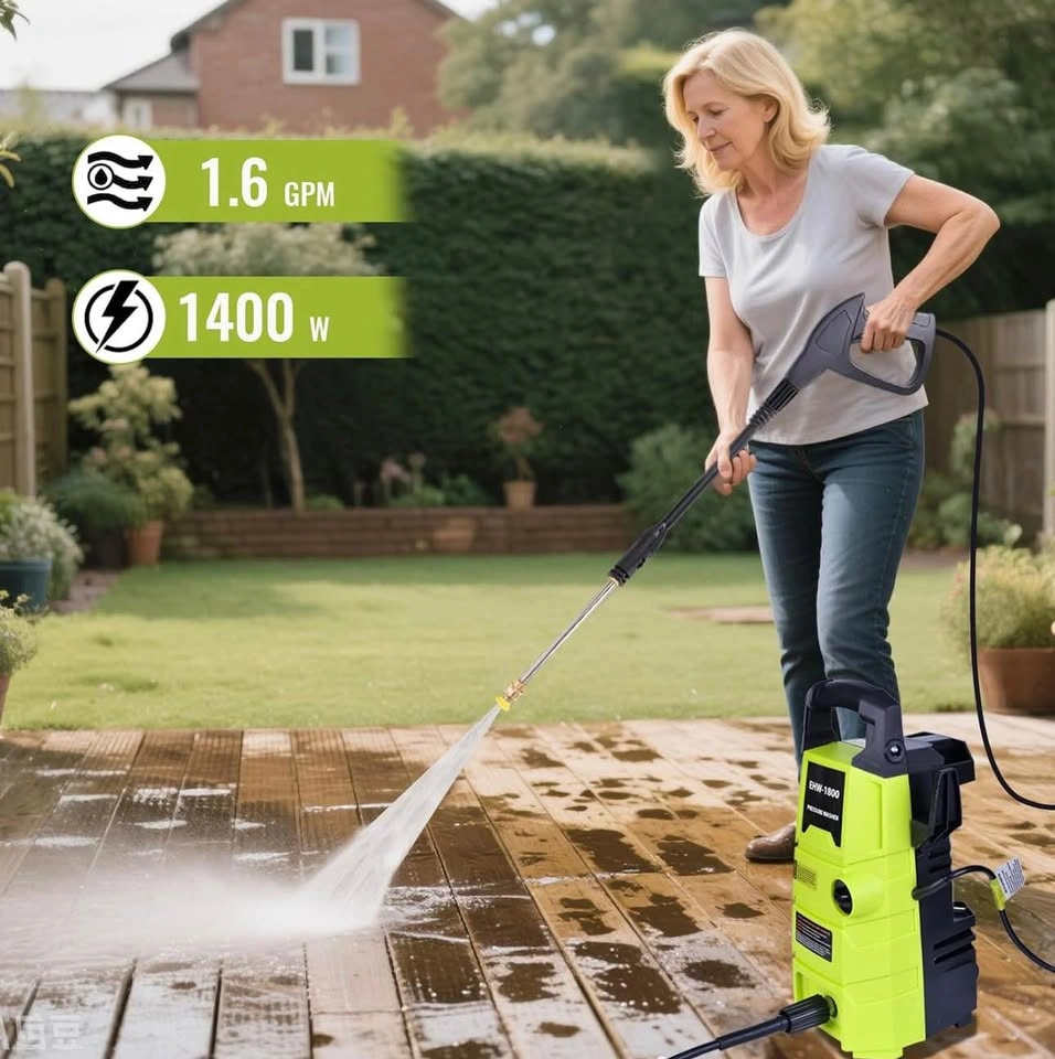 Electric Pressure Washer, 1800PSI 1.6GPM Portable Power Washer - photo 4