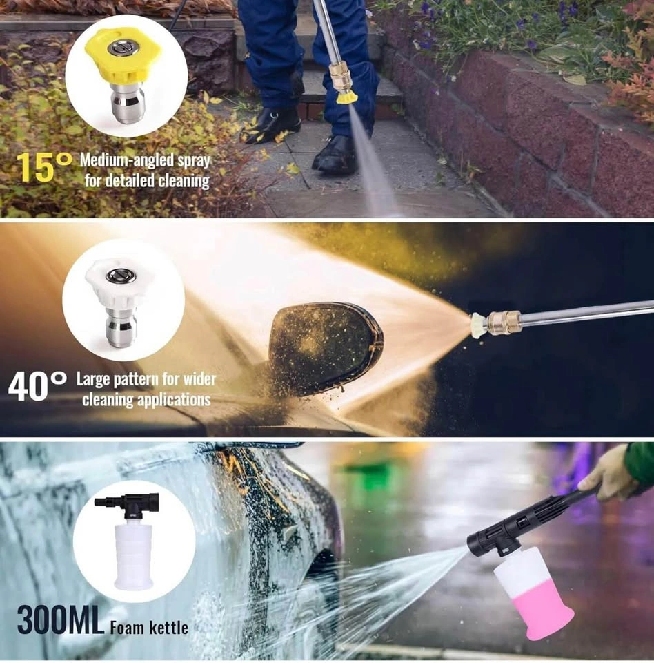 Electric Pressure Washer, 1800PSI 1.6GPM Portable Power Washer - photo 5