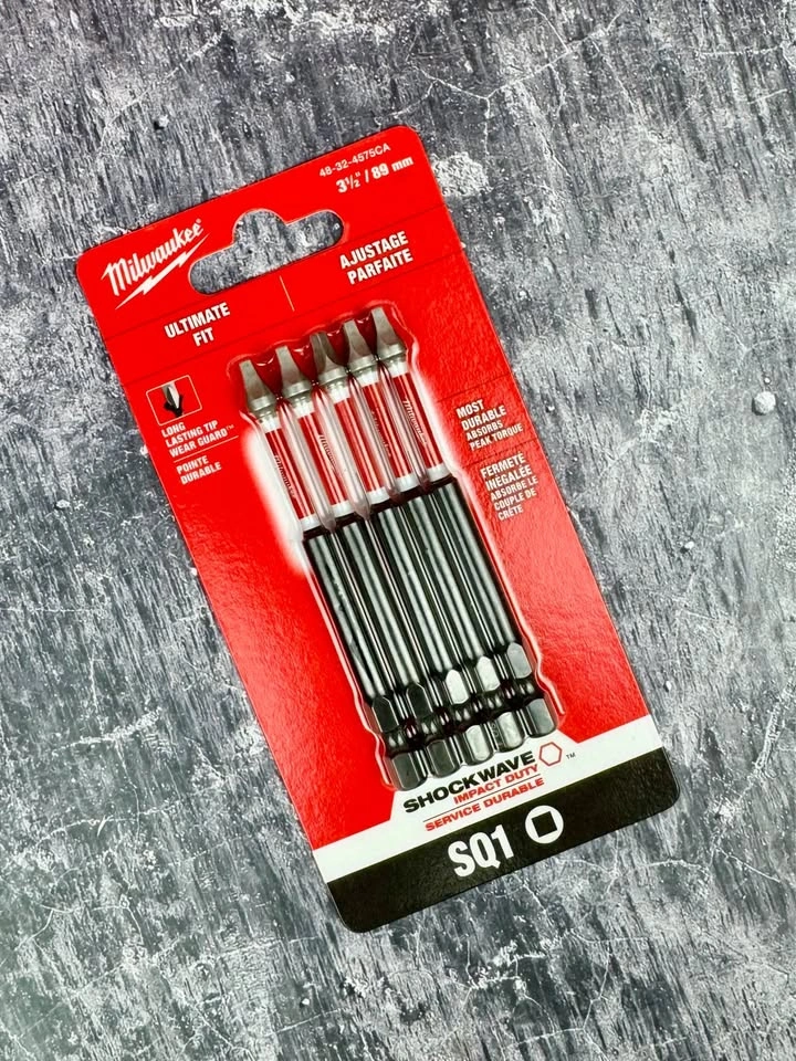 Milwaukee SHOCKWAVE Impact Duty SQ1 Driver Bits, 5-Pack - photo 2