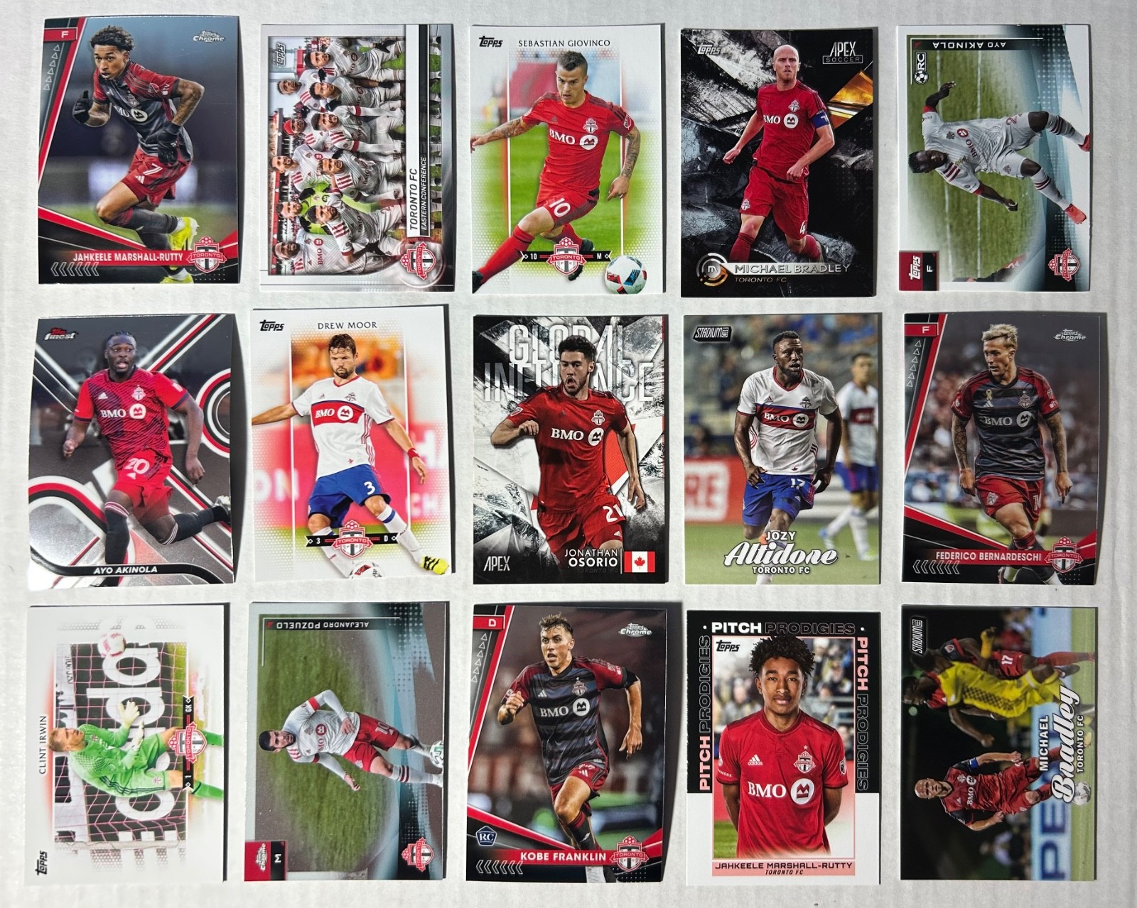 TORONTO FC 30 Card Team Lot, No Dupes w/ Rookies, Inserts, All-S