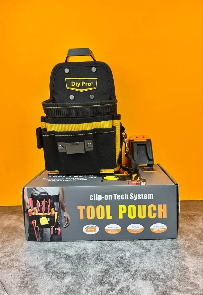 DIYPro Clip-On Tool Belt Pouch - Heavy Duty, Water-Proof - photo 3