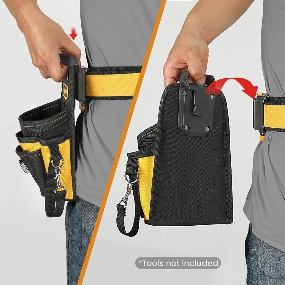 DIYPro Clip-On Tool Belt Pouch - Heavy Duty, Water-Proof - photo 4