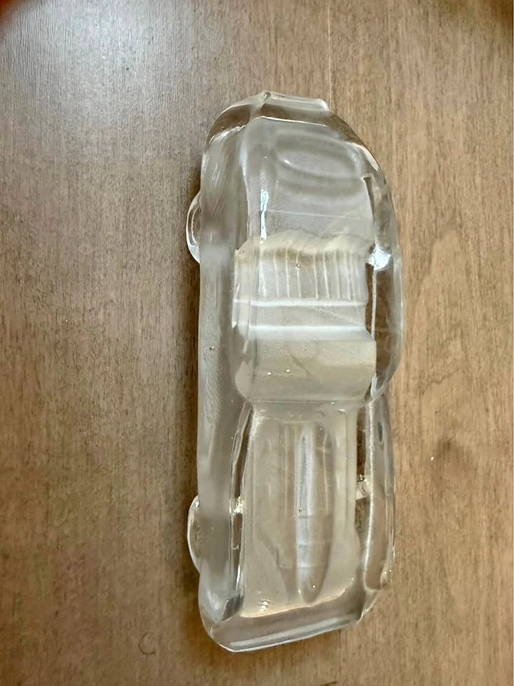 Clear Glass Car Figurine