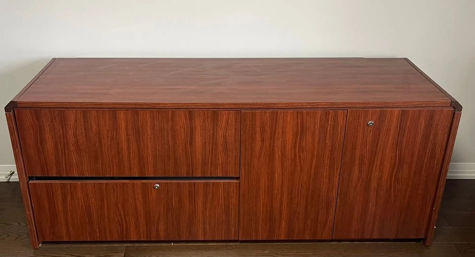 Executive Office Suite: Desk, Credenza, Filing Cabinet - photo 2