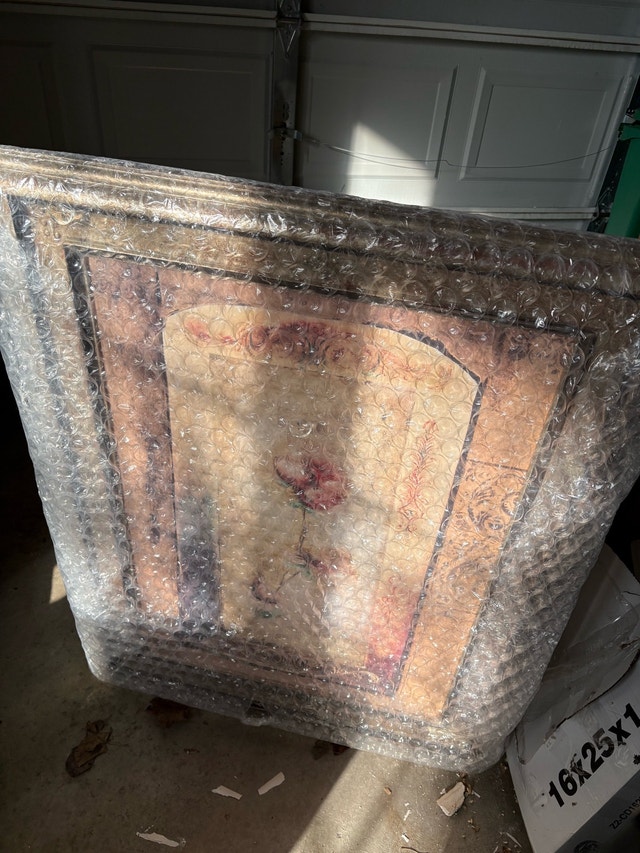 Framed Rose Painting