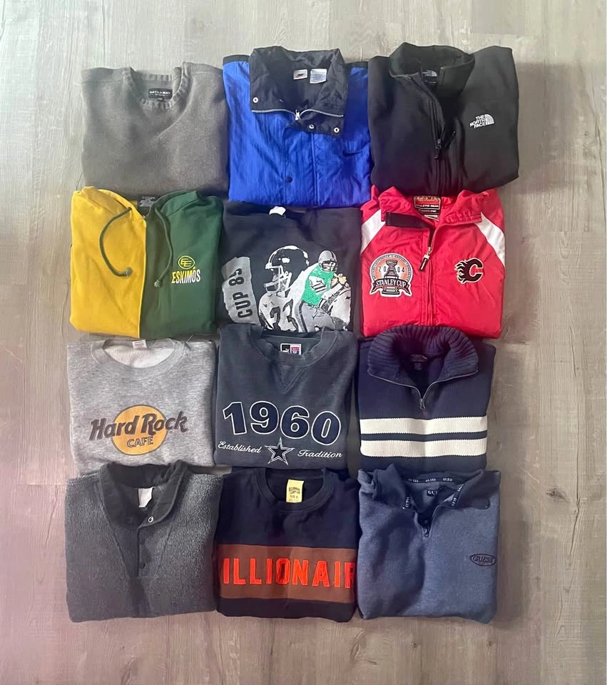 Vintage mix of hoodies and sweaters