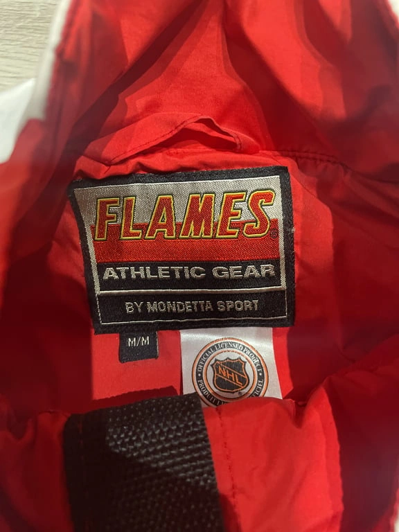NHL Mondetta Calgary Flames 2004 Stanley Cup Jacket Men M - photo 2