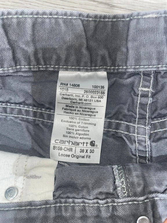 Carhartt Gray Carpenter Pants [36 x 30] - photo 4