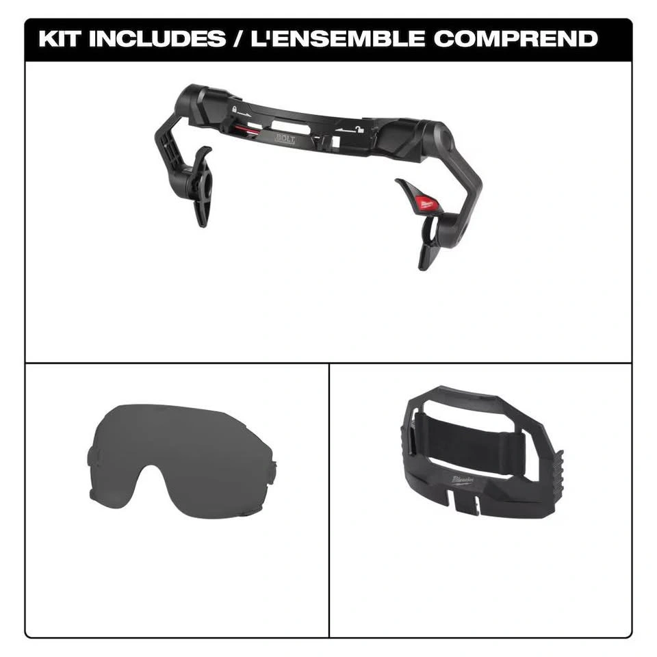 Milwaukee BOLT Tinted Eye Visor, Fog-Free, Anti-Scratch, 48-73-1 - photo 3
