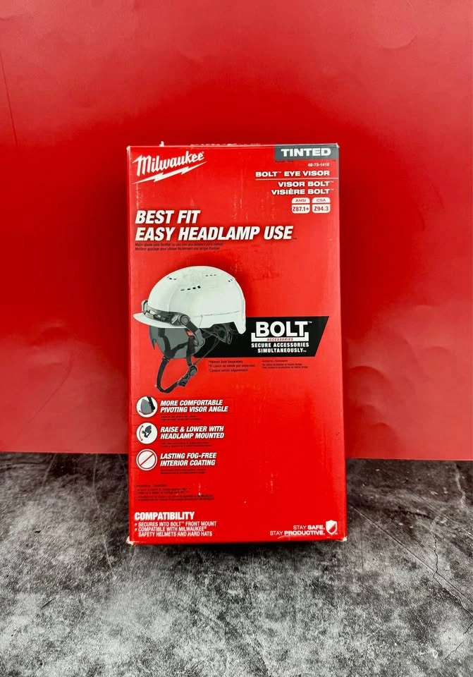 Milwaukee BOLT Tinted Eye Visor, Fog-Free, Anti-Scratch, 48-73-1 - photo 4