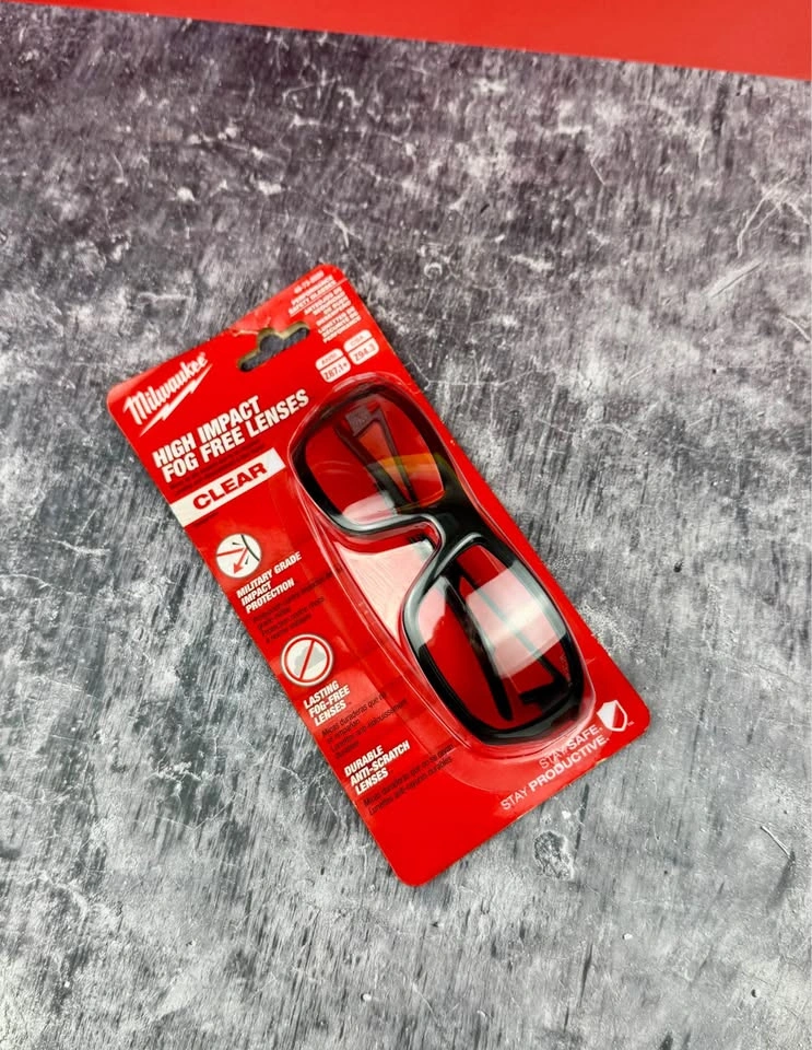 Milwaukee Safety Glasses - Clear Fog-Free, Military Grade - photo 3