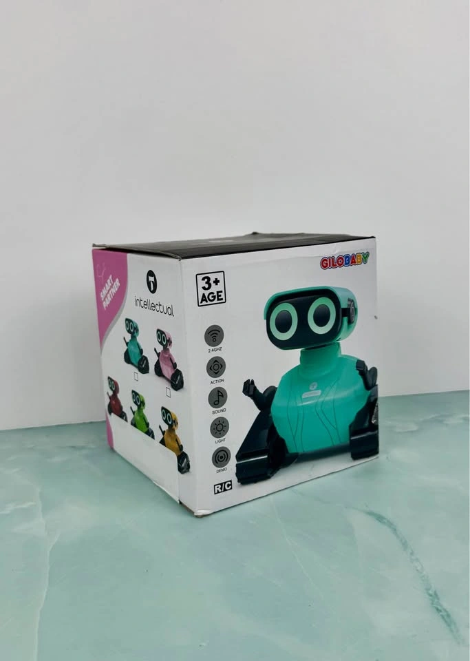 RC Robot Toy, LED Eyes, Dance & Music, Yellow - photo 4
