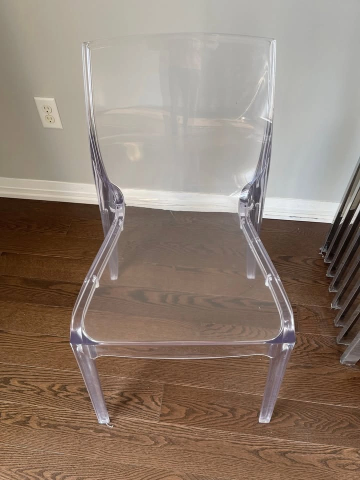 Modern Bench with 3 Clear Acrylic Chairs - photo 3