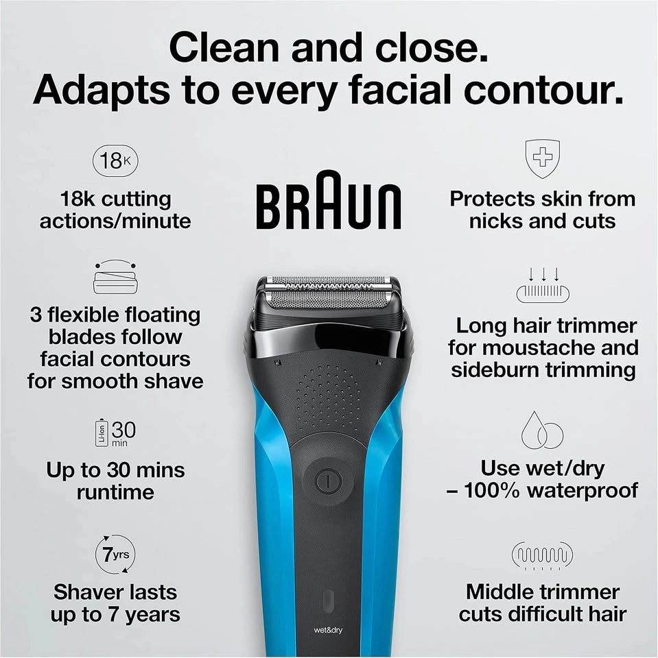 Braun Series 3 310s Electric Shaver - New Open Box - photo 5