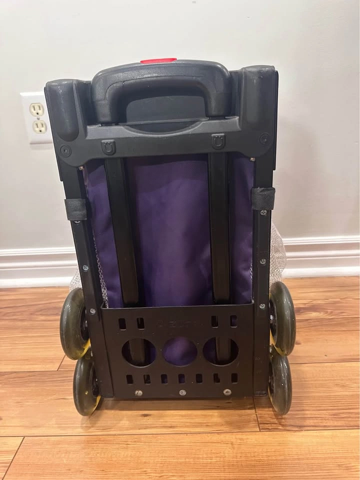 EUC ZUCA Rolling Bag Purple Fairy Skate Dance Gymnastics Travel - photo 5