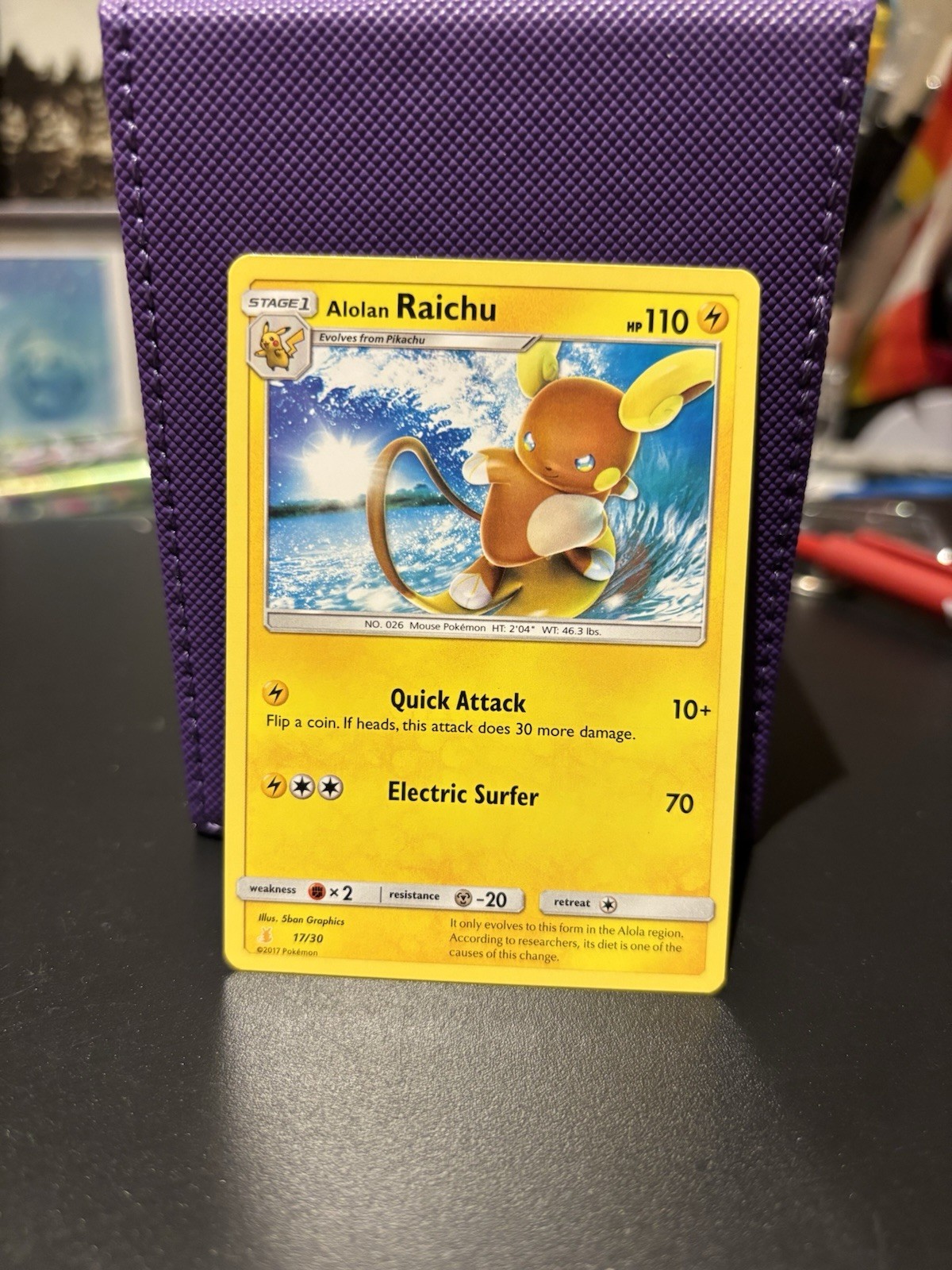Alolan Raichu 17/30 Sun & Moon Promo Trainer Kit 2017 - Pokémon