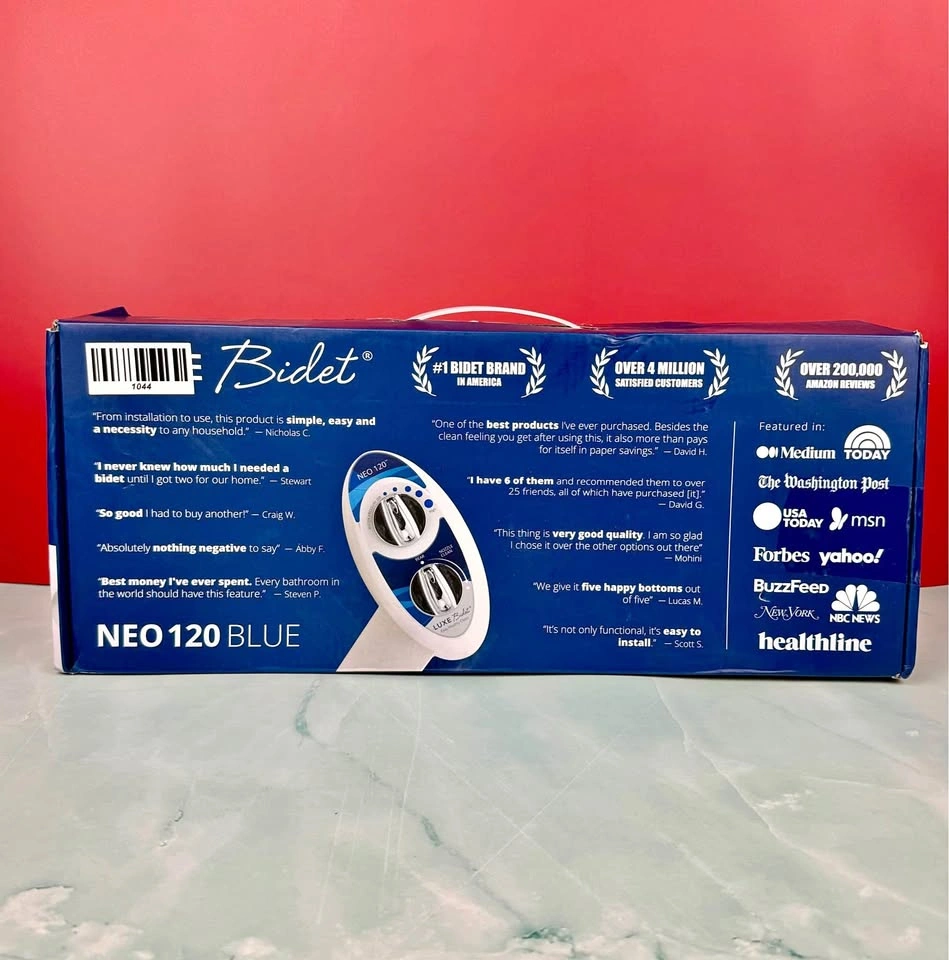 Brand NEW Bidet - LUXE Bidet NEO 120 - New Open Box - Blue