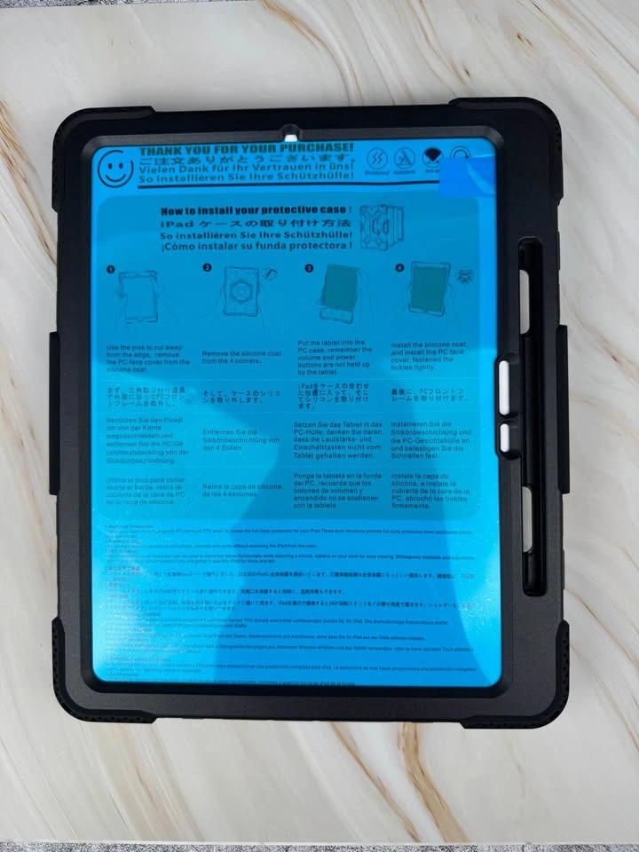 iPad Pro 13" 2024 Case with Screen Protector, Stand & Strap - photo 4