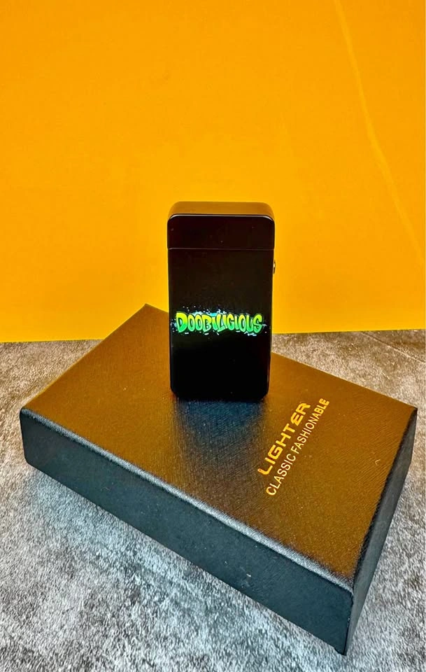 New Double Arc Electric Lighter, USB Rechargeable, Flameless, Bl