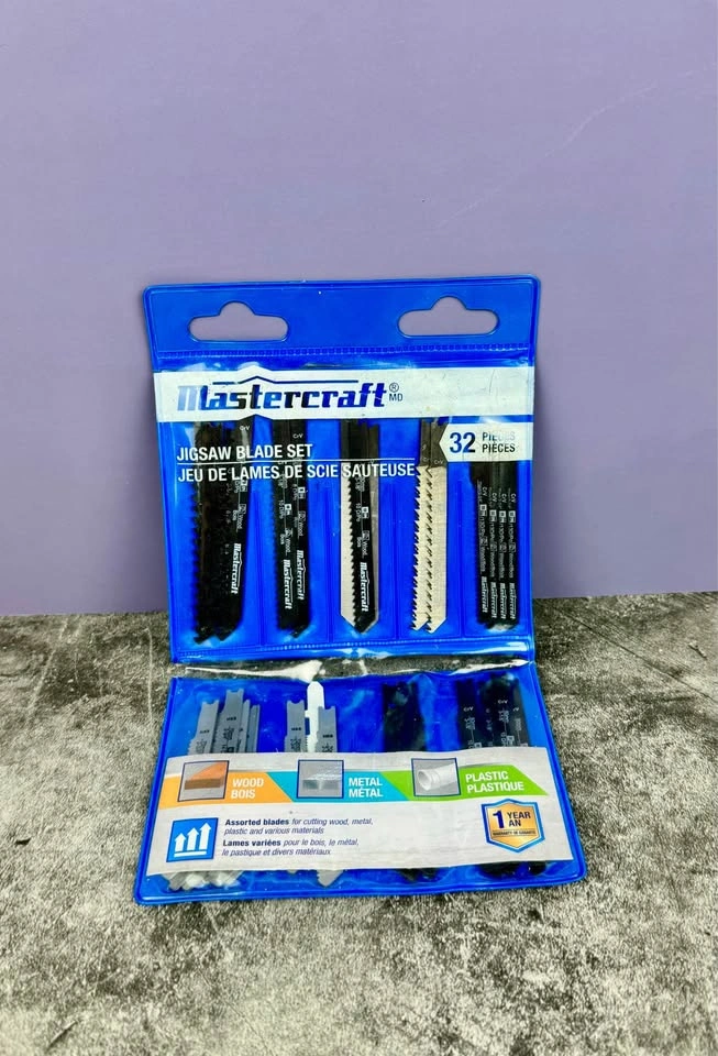 Mastercraft 32-Pc Jigsaw Blade Set, Wood Metal Plastic, HSS & HC - photo 2